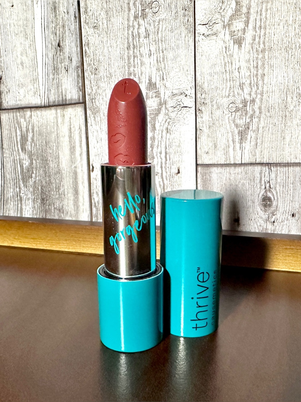 *Flaw* Thrive Causemetics Headliner Lipstick AQUILA Warm Rose Mauve 0.13